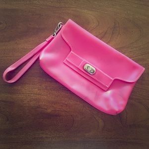 Old Navy Hot Pink Gel Wristlet